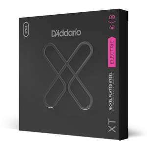 D'Addario XTE0942-3P XT Electric Nickel Plated Steel, Super Light, 09-42, 3 Sets