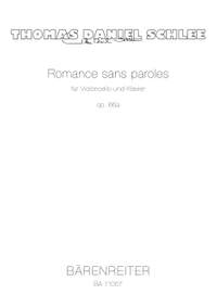 Thomas Daniel Schlee: Romance Sans Paroles Op. 66a