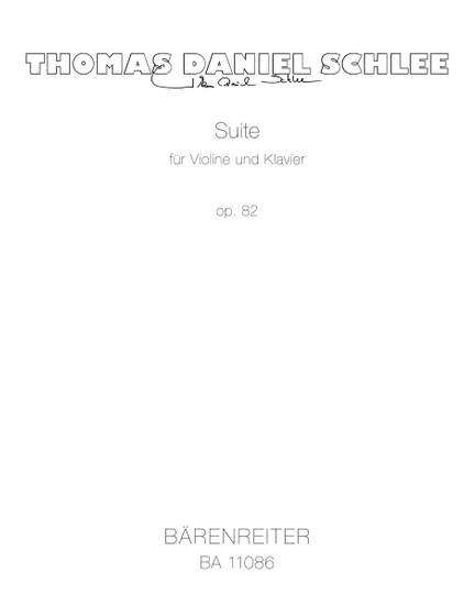 Thomas Daniel Schlee: Suite Op. 82