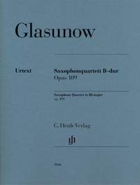 Glazunov, A: Saxophone Quartet B flat major op. 109