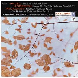 Ravel: Violin Sonata No. 2, M. 77 - Hindemith: Sonata for Violin and Piano in E Major - Prokofiev: Violin Sonata, Op. 115 & 5 Melodies, Op. 35bis