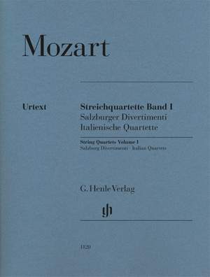 Mozart, W A: String Quartets Volume I Vol. 1