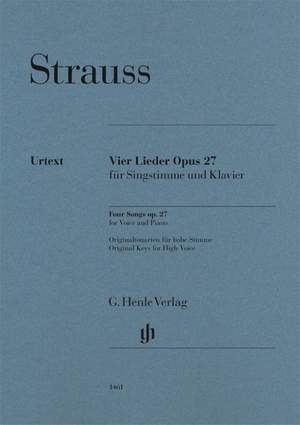 Strauss, R: Four Songs, Op. 27