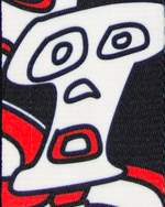 TGI Guitar Strap Skeleton Red Product Image