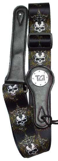 TGI Guitar Strap Skull Celtic Cross