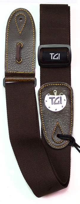 TGI Guitar Strap Woven Brown