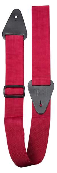 TGI Guitar Strap Woven. Plain Burgundy