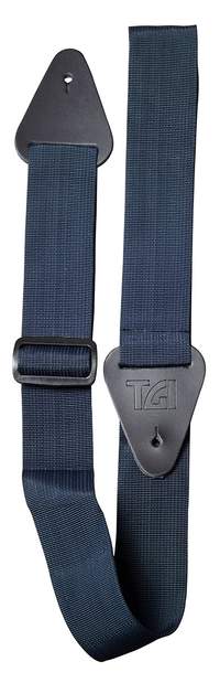 TGI Guitar Strap Woven. Plain Navy Blue