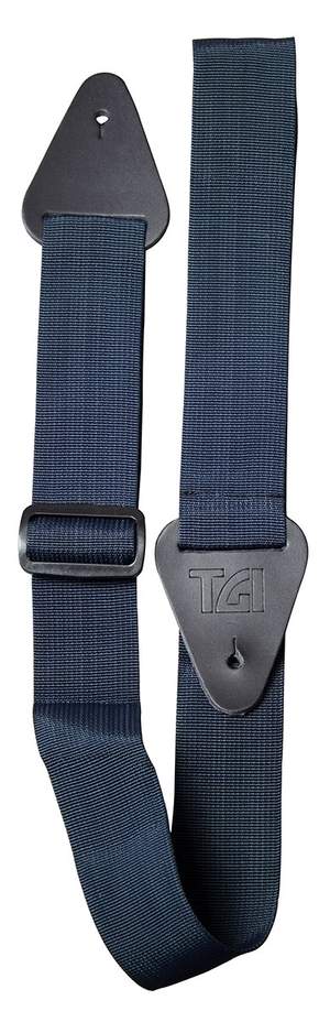 TGI Guitar Strap Woven. Plain Navy Blue