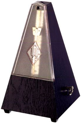 Wittner Metronome. Plastic. Black. With Bell