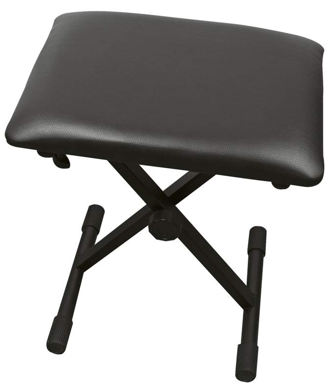 GEWA Piano bench Autolift Cover black synthetic leather