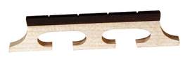 Barnes & Mullins Banjo Bridge. Ebony Inlay. Slotted 4 String. 5/8