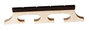 Barnes & Mullins Banjo Bridge. Ebony Inlay. Slotted 4 String. 5/8