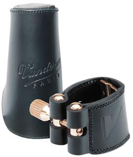 Vandoren Ligature & Cap Baritone Saxophone V16 Leather and Leather Cap