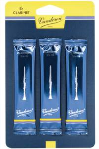 Vandoren Bb Clarinet Reeds 3 Traditional (3 Pack)