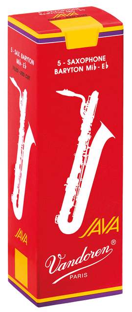 Vandoren Baritone Sax Reeds 2 Java Red (5 BOX)