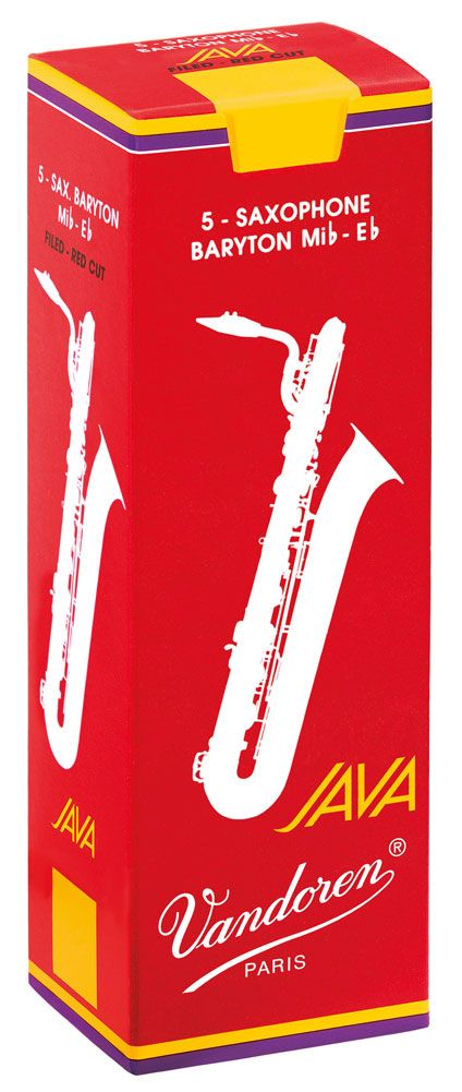 Vandoren Baritone Sax Reeds 2 Java Red (5 BOX)