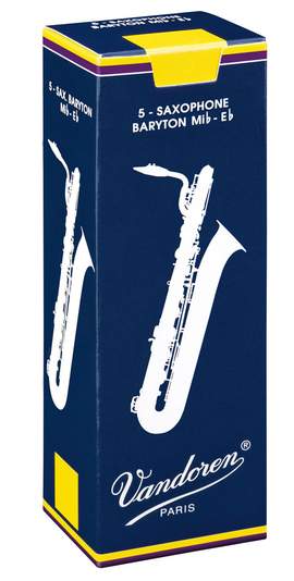 Vandoren Baritone Sax Reeds 2.5 Traditional (5 BOX)