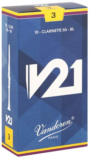 Vandoren Bb Clarinet Reeds 3 V21 (50 BOX)