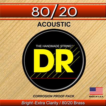 DR Strings Hi-Beam 80/20 Acoustic Medium