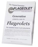 Flageolet Boho D Whistle - Paisley Black Product Image