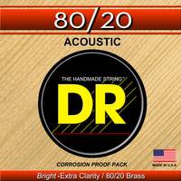 DR Strings Hi-Beam 80/20 Acoustic Medium - Light