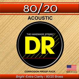 DR Strings Hi-Beam 80/20 Acoustic Medium - Heavy