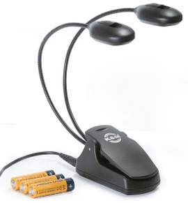 K&M Music Stand Twin Head Lamp