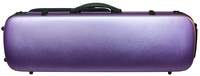 Hidersine Violin Case - Polycarbonate Oblong Brushed Purple