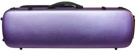 Hidersine Violin Case - Polycarbonate Oblong Brushed Purple