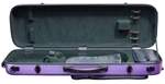 Hidersine Violin Case - Polycarbonate Oblong Brushed Purple Product Image