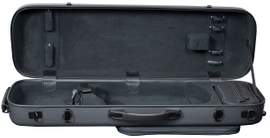 Hidersine Violin Case - Polycarbonate Oblong Carbon Fibre Effect