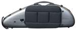 Hidersine Violin Case - Polycarbonate Halfmoon Brushed Silver Product Image