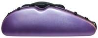 Hidersine Violin Case - Polycarbonate Halfmoon Brushed Purple