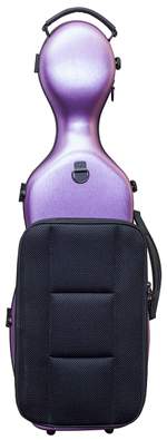 Hidersine Violin Case - Polycarbonate Gourd Brushed Purple Product Image