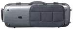 Hidersine Viola Case - Polycarbonate Oblong Brushed Silver Product Image