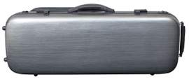 Hidersine Viola Case - Polycarbonate Oblong Brushed Silver