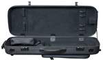 Hidersine Viola Case - Polycarbonate Oblong Brushed Silver Product Image
