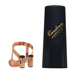 Vandoren Ligature & Cap Alto Sax Pink Gold M/O+Plastic