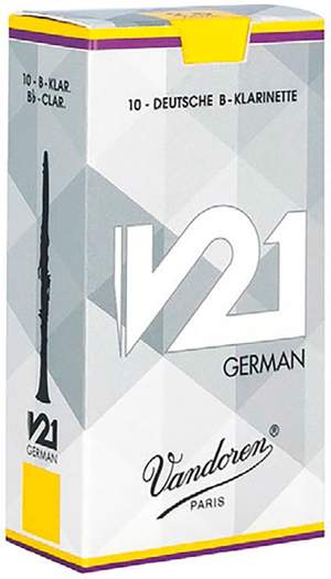 Vandoren Bb Clarinet Reeds 2.5 V21 German (10 BOX)