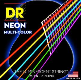 DR Strings Hi-Def Neon White Acoustic Extra Light