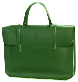 Montford Leather Music Case - Olive Green