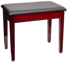Montford Storage Piano Stool - Gloss Mahogany Finish
