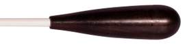 Montford Baton 16" White Lacquer Ebony Taper