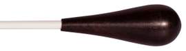 Montford Baton 16" White Lacquer Ebony Pear