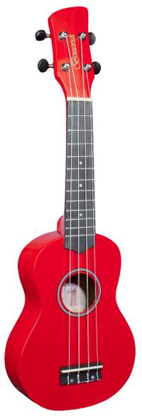 Brunswick Soprano Ukulele Red Gloss - Aquila Strings