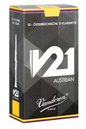 Vandoren Bb Clarinet Reeds 4 V21 Austrian (10 BOX)
