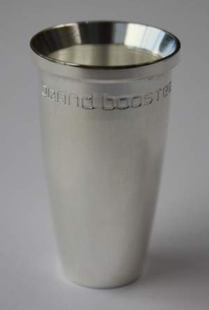 Brand Trumpet Mouthpiece Booster - Polished Silver