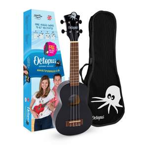 Octopus Academy soprano ukulele - Metallic black