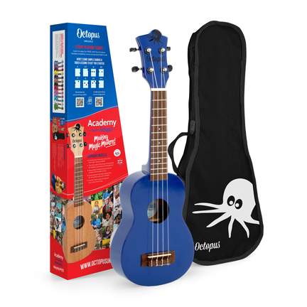Octopus Academy soprano ukulele - Dark blue